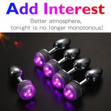 Sparks Anal Plug With LED Light Remote Controlled