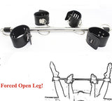 Adjustable Swiveling Spreader Bar With Leather Cuffs